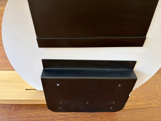 Image 1 of Specchio Bolia Ø50 cm con mensola – Rovere massello