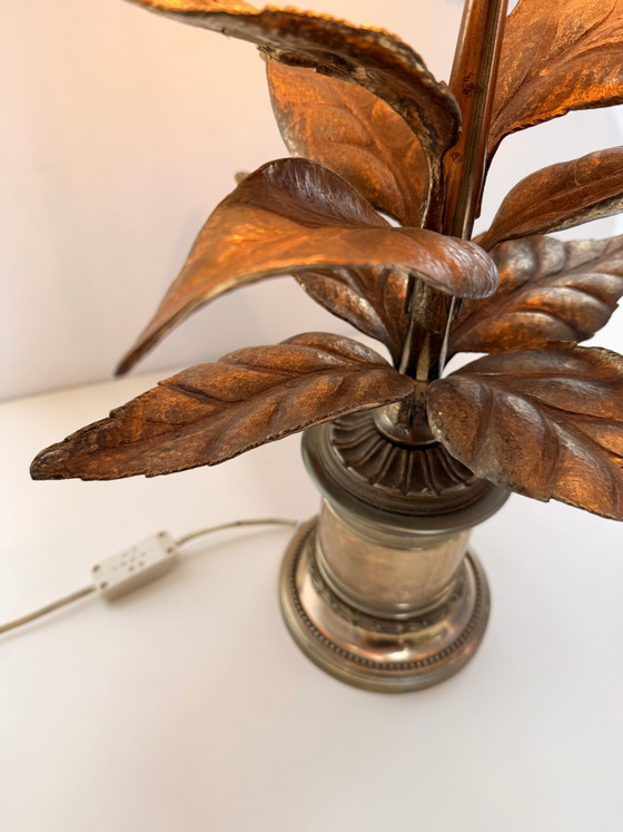 Image 1 of Willy Daro Table Lamp with Sculptural Leaf Base