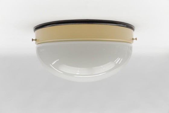 Image 1 of 1 di 12 Rara plafoniera minimalista Bauhaus / lampada da soffitto, Germania anni '30