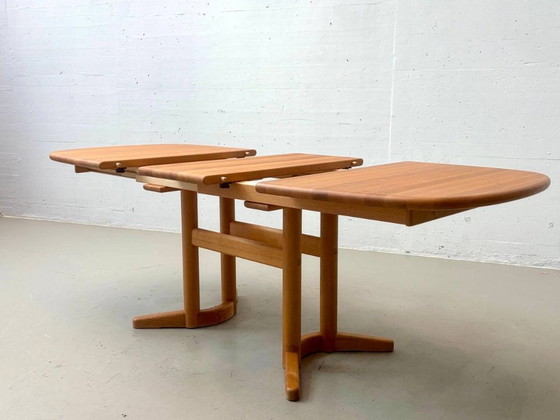 Table de salle à manger extensible de style vintage danois, fabriquée artisanalement en bois d'aulne, années (photo 9 of 13)