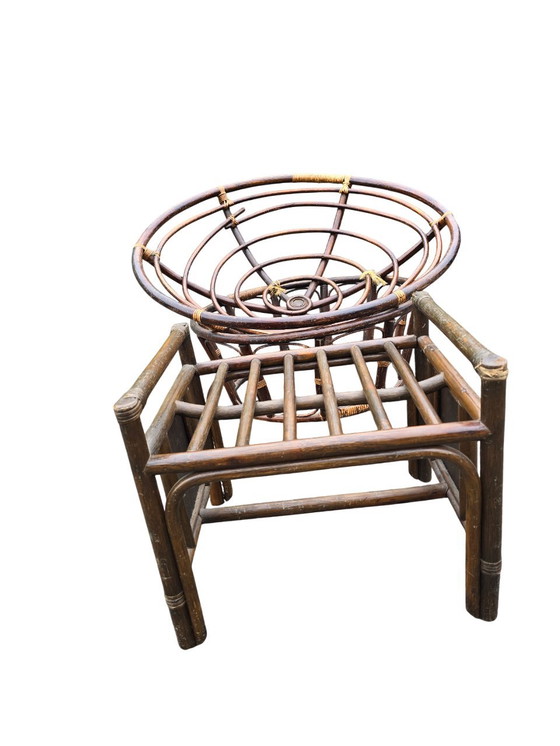 Image 1 of Rattan Loveuse With Matching Footrest