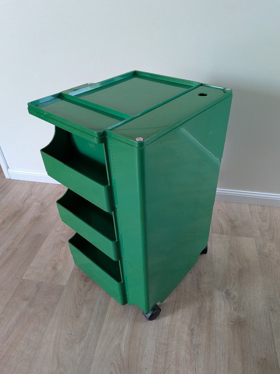 Image 1 of Chariot Boby vert vintage conçu par Joe Colombo pour Bieffeplast, années 1970