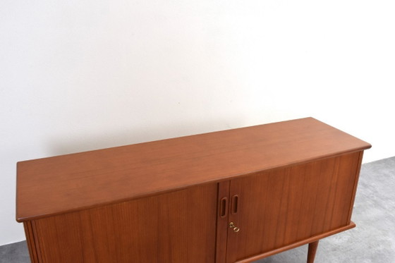 Image 1 of Mid-Century Danish Teak Tambour Sideboard, 1960s