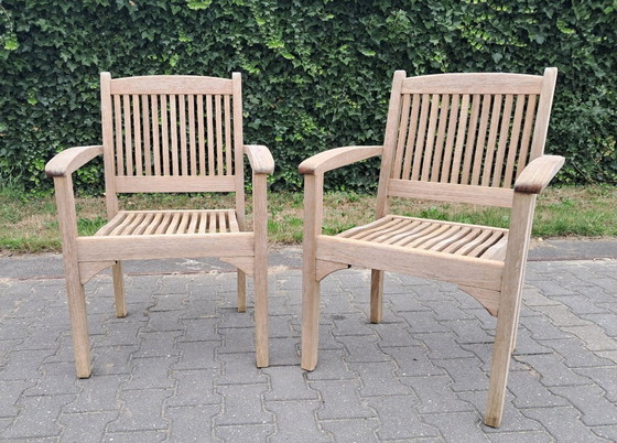 Image 1 of 2 sillas apilables de teca Teak & Garden