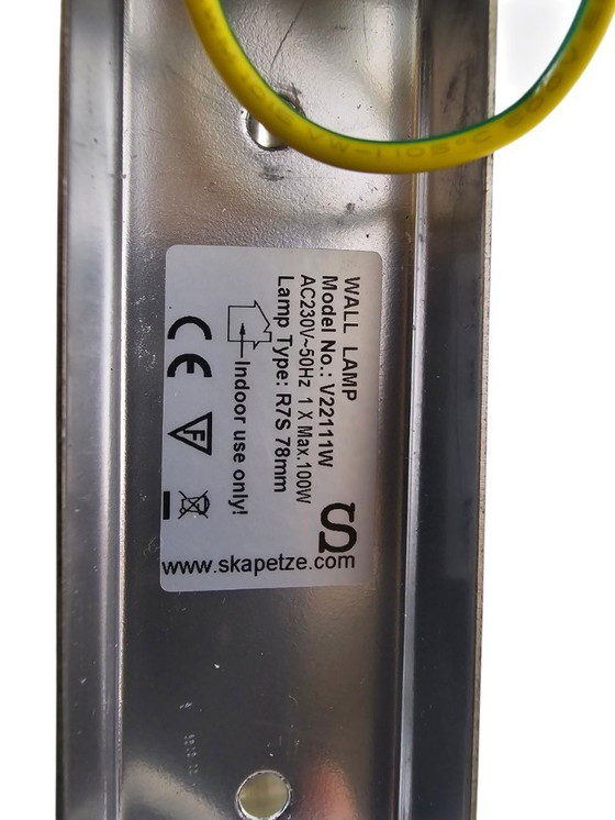 Image 1 of S-Luce - Astro -  V22111W - muurlamp - frosted glas - metaal - 2002