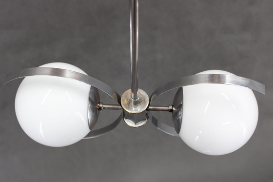 Image 1 of Bauhaus kroonluchter uit 1940, Tsjecho-Slowakije