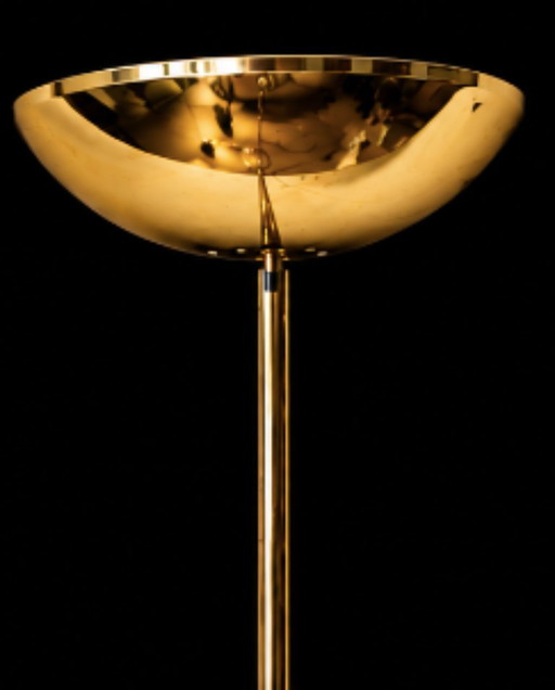 SÖLKEN Lighting 4839/02 – Vintage Brass Floor Lamp with Reading Light – vloerlampen (photo 2 of 6)