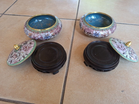 Bols cloisonnés – Métal, Bois (photo 3 of 8)