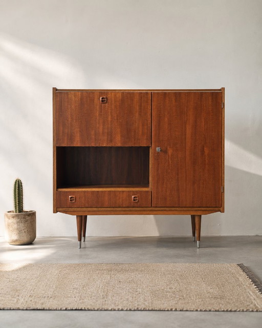 Plateau haut vintage du milieu du siècle – high boards, Wood