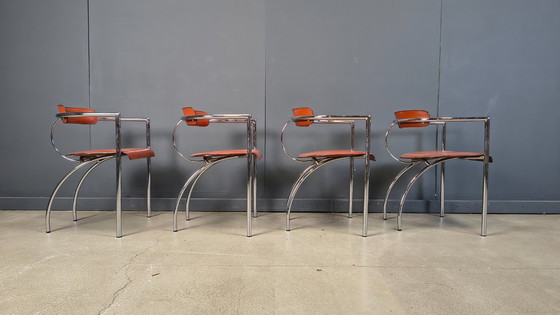 Image 1 of Postmodern dining chairs by Segis Italy, 1980s