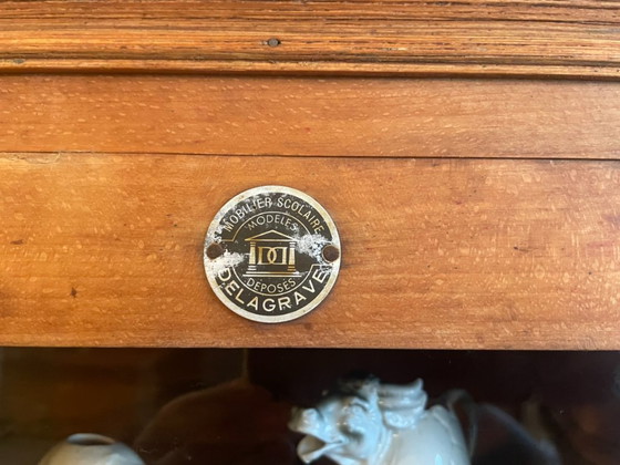 Image 1 of Vetrina Armadio scolastico Armadio da collezione Delagrave French