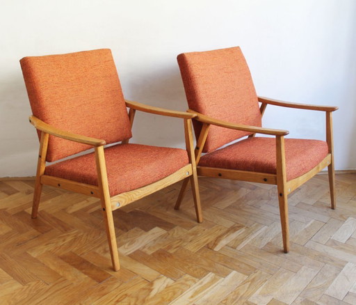 1960s Pair of Mid-Century Armchairs