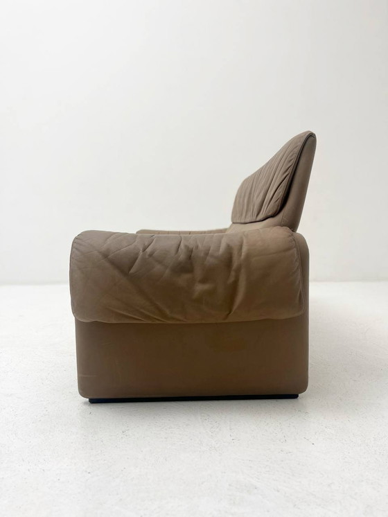 Image 1 of Brown Vintage Ds 2011 Two-Seater Leather Sofa From De Sede