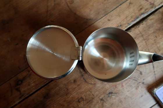 Image 1 of Teiera minimalista in acciaio inox 18/10 con filtro integrato, 2001 - 2C33