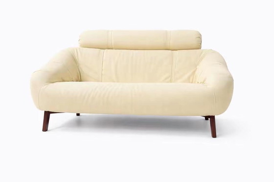 Image 1 of Moveis Corazza Leder Sofa 2 Sitzer ähnlich wie Percival Lafer
