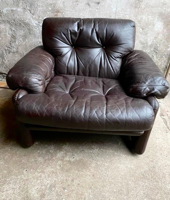 Image 1 of B&B Italia armchair Coronado in dark brown leather