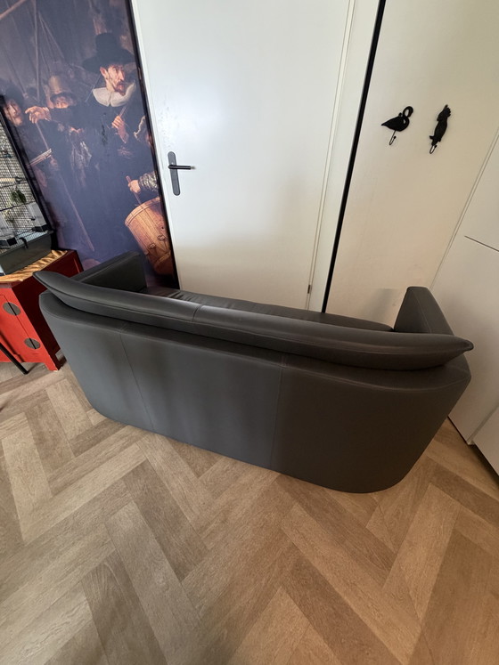Image 1 of Leolux Fiabo 2-seater designer sofa - black leather