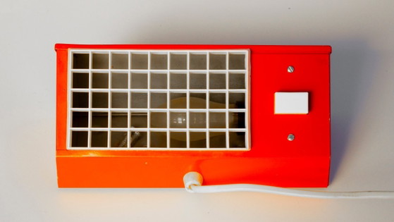 Image 1 of Lampe de chevet rouge Elidus en métal, conçue par Hans-Agne Jakobsson dans les années 1970