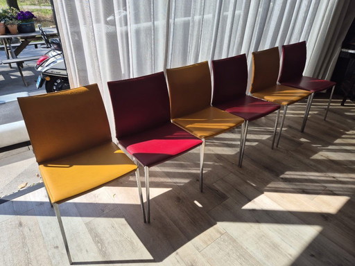 Zanotta design eetkamerstoelen 