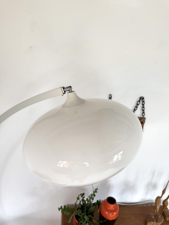 Vintage XXL Verstelbare Deense Booglamp ‘70 – Vloerlampen, Plastic, Metal (photo 6 of 15)