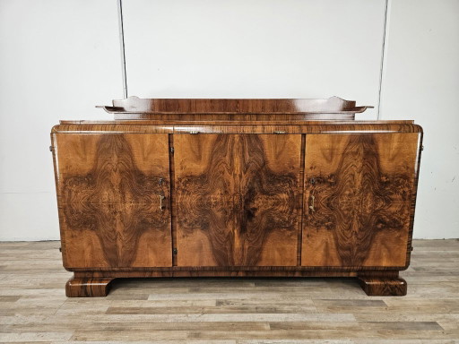Credenza francese Art Decò in noce, 1940
