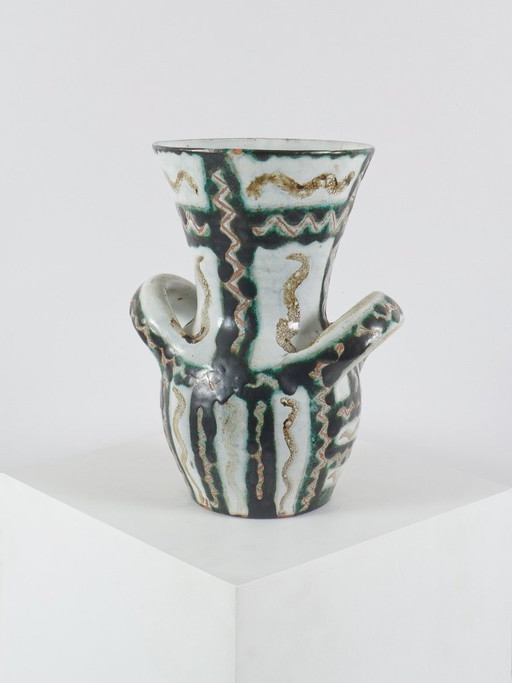 ROBERT PICAULT - Ceramic vase circa 1960