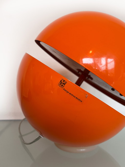 Lumess Andrea Modica Orange Space Age Design Table Lamp Floor Lamp