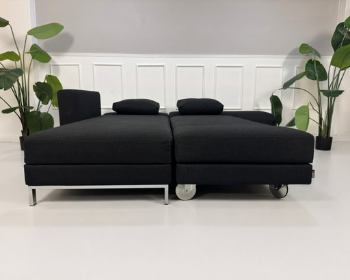 Brühl Fourtwo Canapé Stoff Schlafsofa Four Two Schwarz