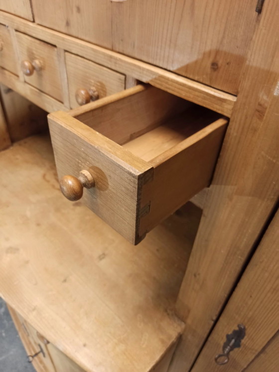 Buffet ancien en pin massif – Armoires murales, Wood (photo 7 of 15)