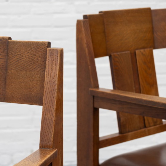 Art Deco Chair 30s – Dining chairs, Wood, Leather (photo 15 of 21)