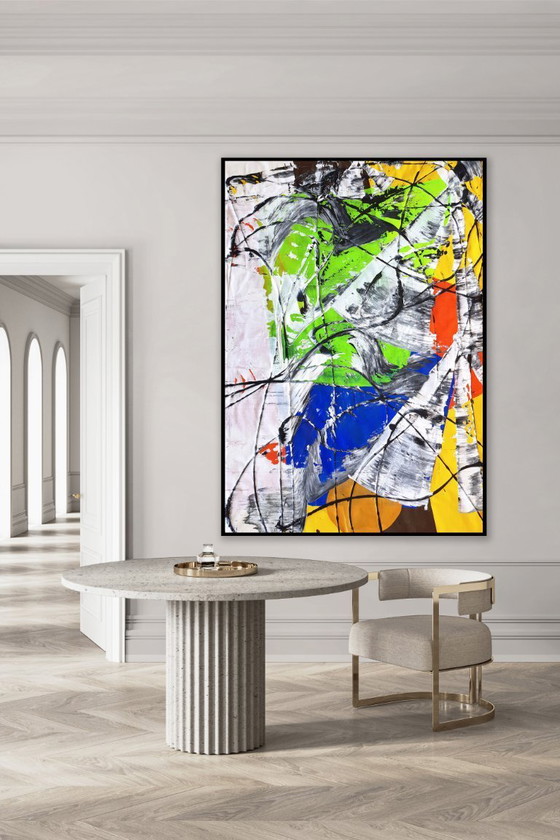 Image 1 of Jürgen Angeler - Green Gemstone - 200 x 140 cm