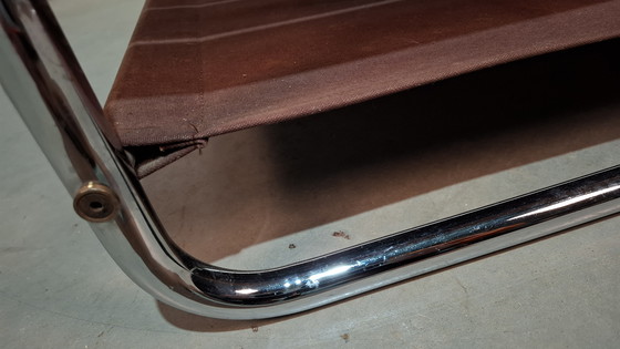 Image 1 of Chrome tubular frame armchairs