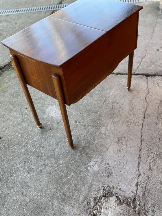Modern Danish Teak and Wicker Storage Trolley, 1960s – Bar carts (photo 5 of 7)