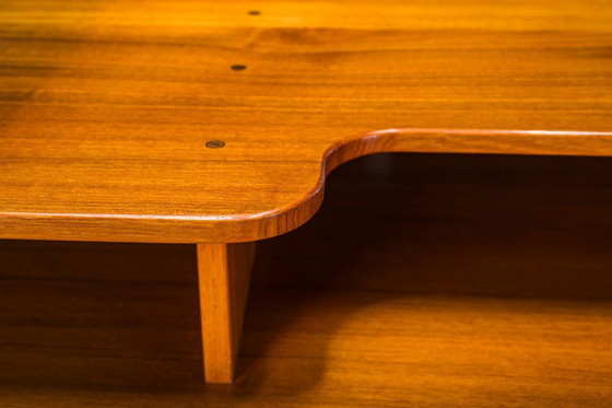Image 1 of Mid-Century Modern Teak Schreibtisch, 1980er Jahre