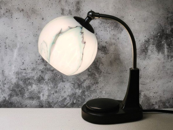 Image 1 of Extremely rare touch-sensitive bedside lamp / table lamp, Marianne Brandt, Bauhaus, 1930s