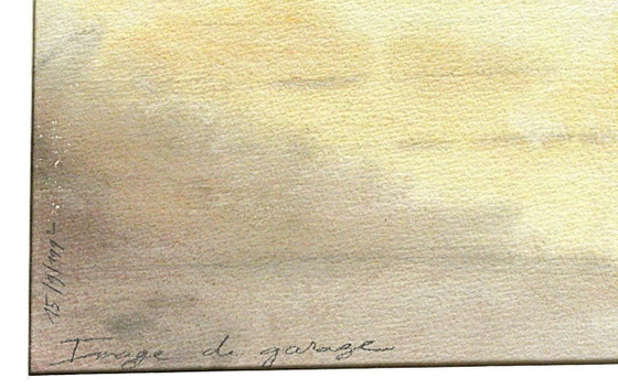 Acuarela 'Image De Garage' – Pinturas y dibujos, Paper (photo 4 of 5)