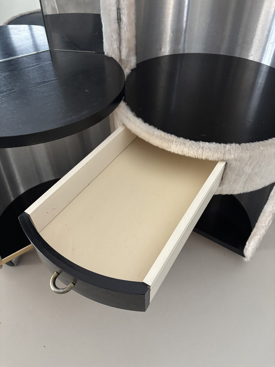 Vintage 'Dilly Dally' dressing table or cocktail bar, designed by Luigi Massoni for Poltrona Frau in the (photo 12 of 15)