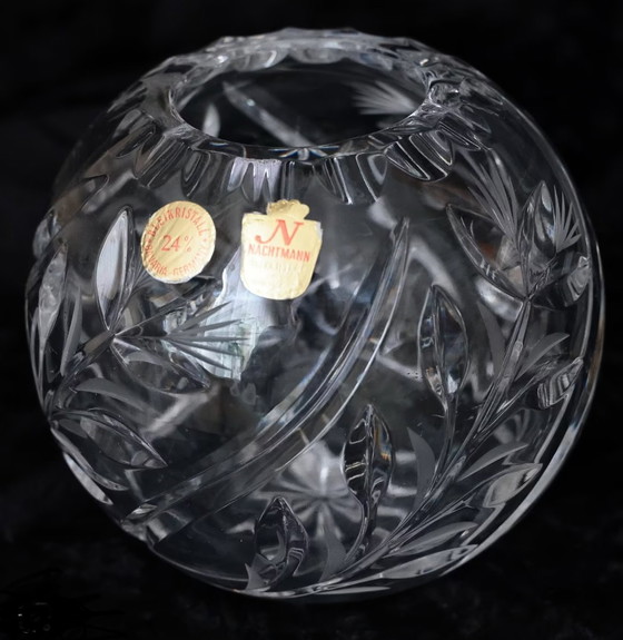 Image 1 of Amazing vintage hand cut 24% leadcrystal bowl Nachmann