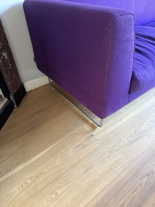 Purple Capellini 3-seater sofa