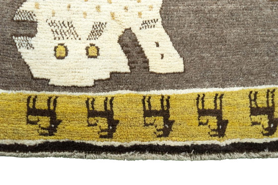Image 1 of Handgeknüpfter Nomaden Gabbeh Teppich – 153 x 102 cm – Tiermotiv