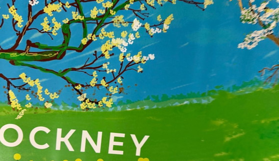 Image 1 of David Hockney, A Year in Normandie (Blossom Tree), 2020-2021 (detail) Composite iPad Painting, copyright David Hockney, Printed 