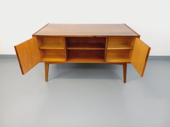 Image 1 of Double-sided executive desk in vintage Scandinavian style rosewood from the 1960s