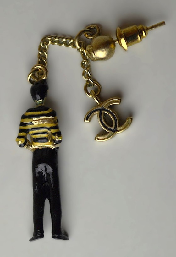 Chanel CC | Orecchini / Orecchini a lobo | Coco | Marinaio/Sailor | Vintage, Oggetti decorativi, Metallo (foto 4 di 21)