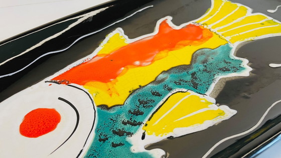 Image 1 of PIATTO XL Fabbrica di terracotta Niderviller Francia VINTAGE