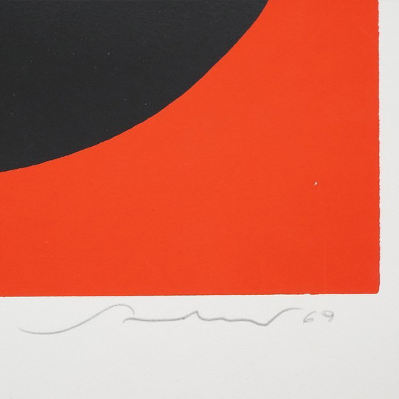 Image 1 of Emilio Scanavino, serigrafía numerada, 1969