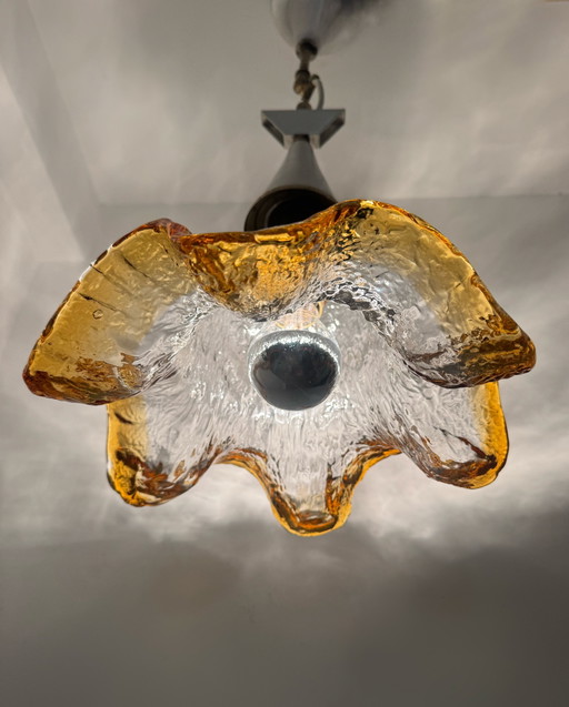 Murano glass flower chandelier, 1970s