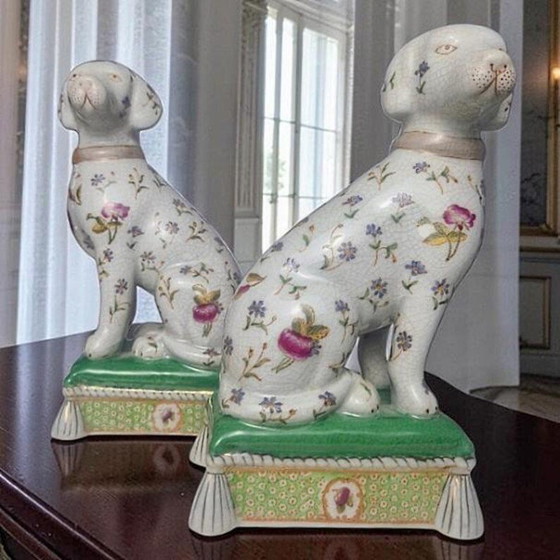 William Lowe (W.L.) - Set Esclusivo di "Hookerdogs" / Statuette in Porcellana Britanniche – Oggetti decorativi (photo 2 of 8)