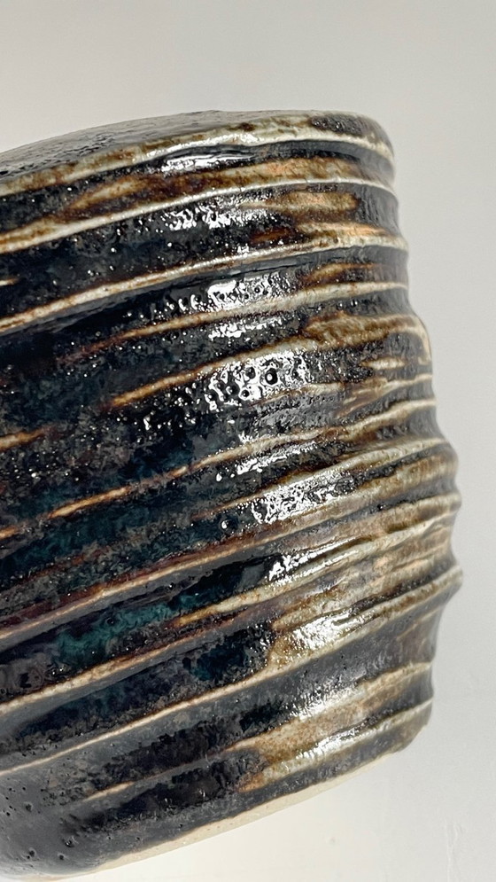 Image 1 of Vintage brutalistische handgemaakte vaas