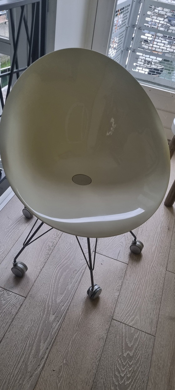 Image 1 of Kartell EroS de 5 patas / Eifel con ruedas, blanco