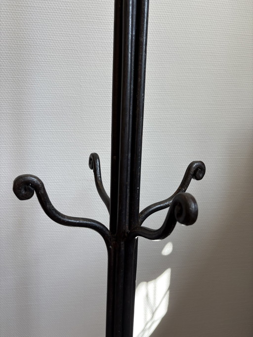Vintage castiron staande  kapstok handmade h1.90